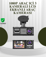 G-Sensörlü 3'lü Kayıtlı Araç Kamerası - Lisinya