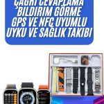 yeni nesil Unısex 7 Kordonlu Çok Fonksiyonlu Nabız Ölçer Uyku ve Sağlık Takibi - Lisinya