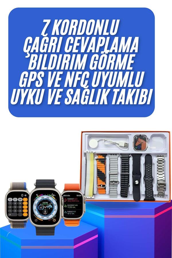 Compressed by jpeg-recompress yeni nesil Unısex 7 Kordonlu Çok Fonksiyonlu Nabız Ölçer Uyku ve Sağlık Takibi - Lisinya - Görsel 1