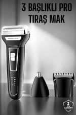 3 Başlıklı Kulak Ve Burun Tıraş Makinesi Erkeklere Özel - Lisinya