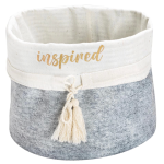 Yuvarlak Katlanabilir Çok Amaçlı Saklama Organizer Kutu Keçe Sepet (maxi) - 03396 ( Lisinya )