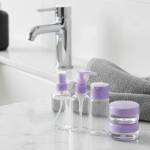 5 Parça Seyahat Banyo Seti 30 ml Şeffaf Taşınabilir Şişe Seti - Vipsepet