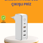 Zaman Kontrollü Şarj Cihazı 30W Hızlı Şarj ve Çoklu USB Çıkışı - Vipsepet