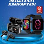 Ekranlı Yeni Nesil Pro Kulaklık ve Akıllı Saat Kampanyası Kulak İçi Mikrofonlu - vipsepet