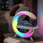 RGB Işıklı Kablosuz Şarjlı Bluetooth Hoparlör Saat ve Alarm Özellikli - Vipsepet