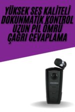Yaka Kulaklığı Andorid Tüm Cep Telefonlarına Uyumlu Mikrofonlu Titreşimli Makaralı - Lisinya - Görsel 2