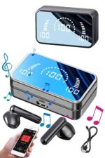 Yeni Nesil Kablosuz Kulaklık Aynalı Powerbank Özellikli Bluetooth Bağlantılı Dijital Göstergeli - Lisinya - Görsel 2