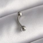 316L Çelik Gümüş Renk Topçuk Model Piercing - Vipsepet