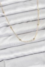 CM 14K Gold Renk Minik Top Zincirli Kadın Kolye - Vipsepet