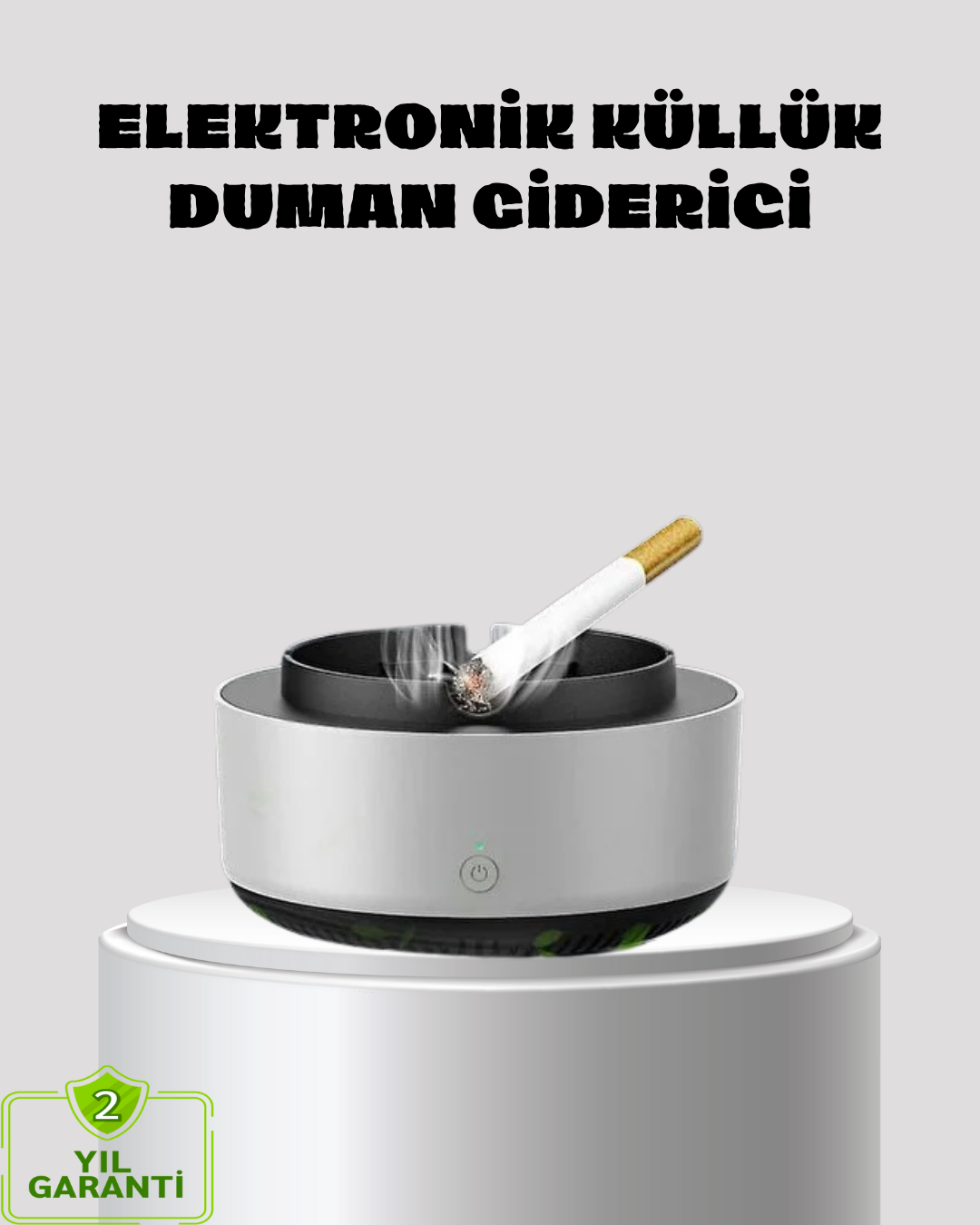 2-134 Küllük ve Hava Temizleyici 2’si 1 Arada – Sigara Kokusu Giderici, Araba ve Ofis İçin - Vipsepet - Görsel 1