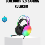Kablosuz Gaming Kulaklık RGB Aydınlatmalı Bluetooth 5.3 Uzun Pil Ömürlü - Vipsepet