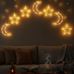 Büyük Ay Yıldız Ramazan Led Işık Dekoratif Işıklı Süs - Vipsepet