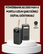 4 Çıkışlı Hızlı Şarj Destekli Powerbank - vipsepet