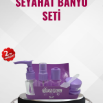 Seyahat Boy Banyo Seti 5’li Mini Şişe ve Krem Kutusu Çantalı - Vipsepet