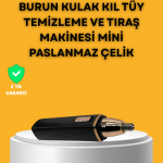 USB Şarjlı Sessiz Burun ve Kulak Kılı Temizleme Cihazı - vipsepet