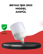 Enerji Tasarruflu Şarjlı LED Ampul 30W Beyaz Işık - Vipsepet