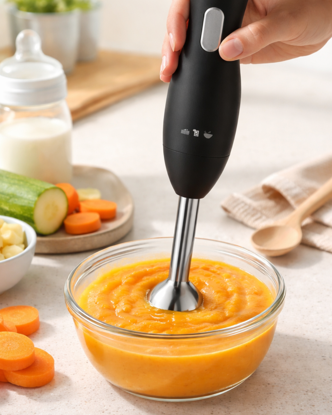 5-15 Ergonomik Tasarımlı El Blenderı Paslanmaz Çelik Metal Blender Ayağı - Vipsepet - Görsel 1