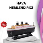 Ultra Sessiz Titanik Gemi LED Işıklı Aroma Difüzörü Oda Nemlendirici - Vipsepet