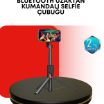 Dikey ve Yatay Çekim Destekli Selfie Stick Tripod - Vipsepet