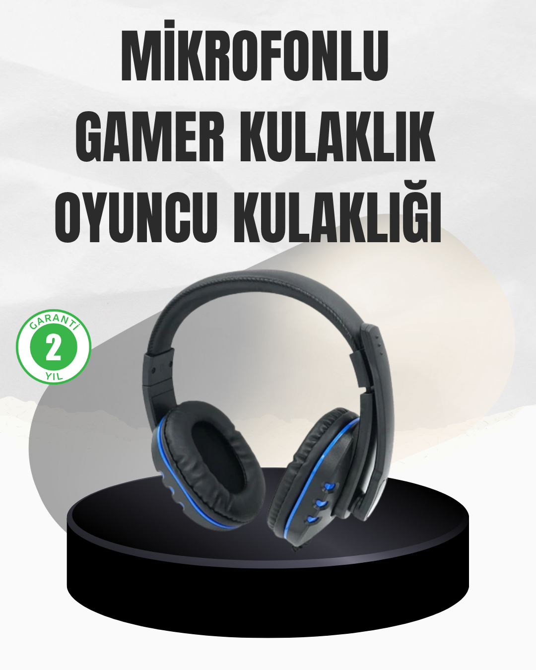 6-63 Stereo Oyun Kulaklığı – Güçlü Bas, Mikrofonlu ve Konforlu Tasarım - Vipsepet - Görsel 1