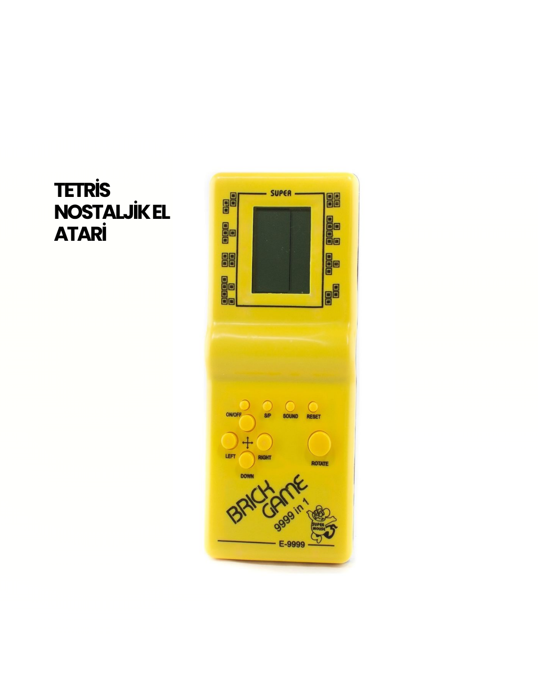 6-67 Klasik Gameboy Tetris Oyunu – Taşınabilir Pil ile Çalışan Retro El Konsolu - Vipsepet - Görsel 1