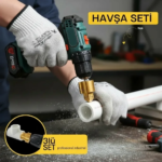 Plastik Boru Kalemtraş Kademeli Boru Açma Pvc Pprc Boru Tamir Delme Genişletme Onarımı İçin 3lü Havşa Seti ( Lisinya ) - Görsel 2