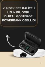 2025 Yeni Model Bluetooth Kulaklık Stereo TWS Kulaklık 5.0 Bluetooth Yüksek Ses Kaliteli - vipsepet - Görsel 2