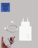 Güvenli ve Hızlı Şarj İçin 67W Turbo Adaptör Type-C Kablo ile - Vipsepet - Görsel 2