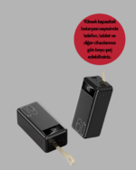 4 Çıkışlı Hızlı Şarj Destekli Powerbank - vipsepet - Görsel 2