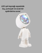 Gün Batımı Efekti Sunan Astronot LED Masa Lambası - Vipsepet - Görsel 3