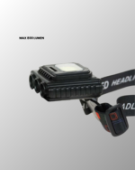 800 Lumen LED Kafa Lambası COB ve XPE Led Type C Şarjlı Ayarlanabilir - Vipsepet - Görsel 3