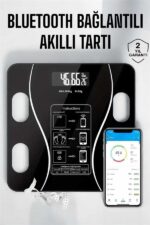 Akıllı Tartı Bluetooth Bağlantılı Yağ Ölçebilen Tartı Yeni Nesil - Vipsepet - Görsel 2