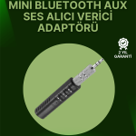 Bluetooth 4.1 Ses Alıcısı | 3.5mm Girişli Hoparlör & Kulaklıklar İçin Kablosuz Dönüştürücü - Lisinya