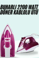 Buharlı Ütü 2200 Watt Seramik Tabanlı Taşınabilir Kablolu Ütü - Lisinya - Görsel 2