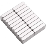 1 Adet 20x10x5 mm Neodyum Magnet N35 Güçlü Mıknatıs Köşeli ve Dayanıklı Nikel Kaplama ( Vipsepet ) - Görsel 2