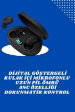 İkili Bluetooth Kulaklık Dijital Göstergeli Uzun Pil Ömrü Yüksek Ses Kaliteli - vipsepet