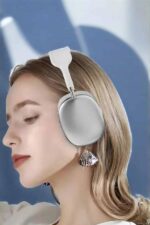 P9 Plus Kablosuz Kulak Üstü Bluetooth Kulaklık Beyaz Yüksek Ses Kaliteli - vipsepet