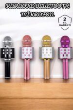 Şarjlı ve Uzun Pil Ömürlü Karaoke Mikrofon USB Bellek Destekli, Profesyonel Ses - Lisinya - Görsel 2
