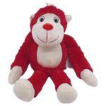 Peluş Maymun 40 cm - Yumuşak Peluş - G5501 - Kırmızı (Vipsepet)