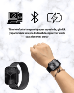 SQ-16 Mini Series 10 Akıllı Saat | Şık ve Hafif Tasarım, 3 Kordon Seçeneği - Vipsepet - Görsel 3