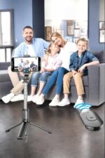Kumandalı Tripod Telefon Tutucu Selfie Çubuğu 360 Derece Dönebilen - Vipsepet - Görsel 2