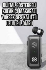 Kablolu Bluetooth Kulaklık Kulak İçi Stereo Mikrofonlu Dijital Göstergeli - Lisinya - Görsel 3