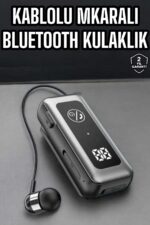 Kablolu Bluetooth Kulaklık Kulak İçi Stereo Mikrofonlu Dijital Göstergeli - Lisinya