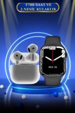 3.Nesil TWS Bluetooth Kulaklık ve Dokunmatik Ekran Akıllı Saat Sesli Görüşme - Lisinya - Görsel 2