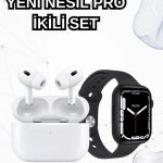 2025 Model Akıllı Saat ve Yeni Nesil Pro Bluetooth Kulaklık TWS Yüksek Ses Kaliteli - Lisinya