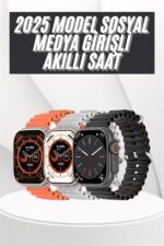 Yeni Nesil Akıllı Saat Uyku ve Sağlık Takibi Titeşimli Sesli Arama Mesaj ve Bildirim Görme - Lisinya - Görsel 2