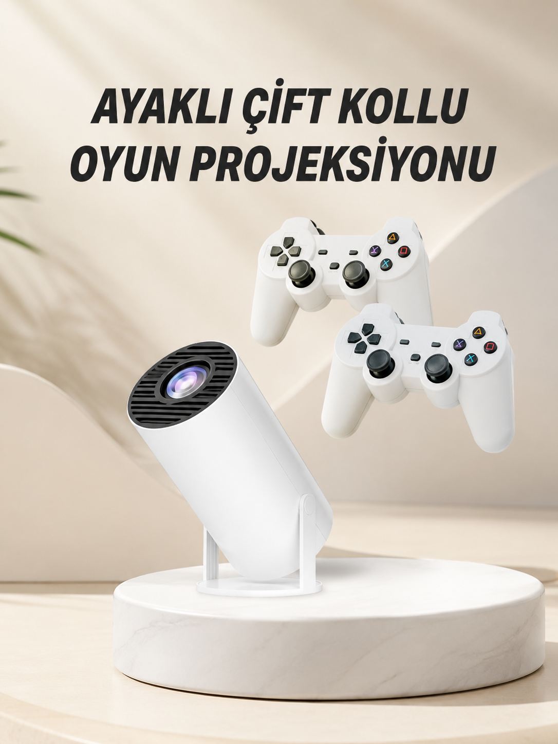 0c667904-13b2-40ce-9e59-76cdb34309c7 Taşınabilir Android Projeksiyon Ayaklı Çift Kollu 4K Çözünürlüklü Sinema Projeksiyonu - Vipsepet - Görsel 1