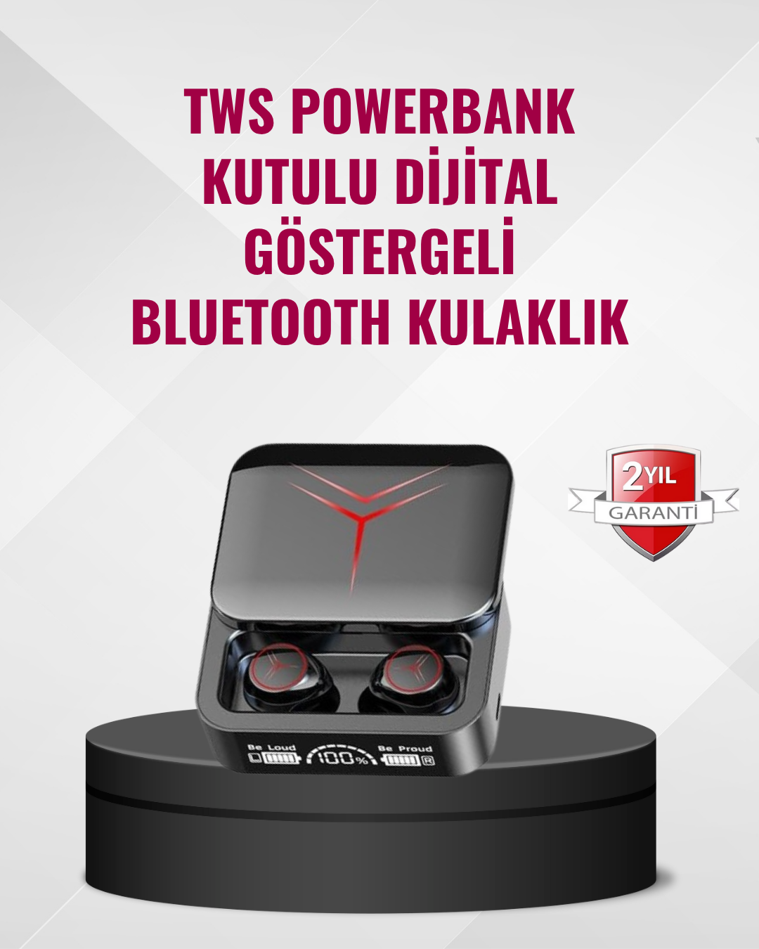 1-10 Bluetooth 5.3 Kablosuz Kulaklık – Dokunmatik Kontrol ve IPX6 Su Geçirmezlik - vipsepet - Görsel 1