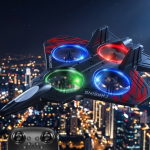 LED Işıklı Uzaktan Kumandalı Drone Fighter Jet Tasarımlı 360 Derece Dönebilen Oyuncak Uçak - Vipsepet