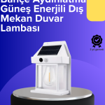 Güneş Enerjili Hareket Sensörlü Duvar Lambası - Vipsepet
